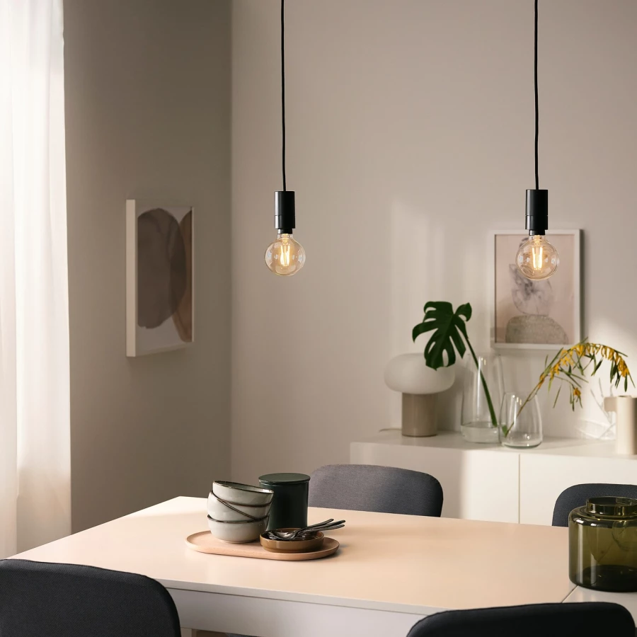 Подвесной светильник - SUNNEBY / TRADFRI IKEA / СУННЕБЮ / ТРОДФРИ ИКЕА, стекло (изображение №3)