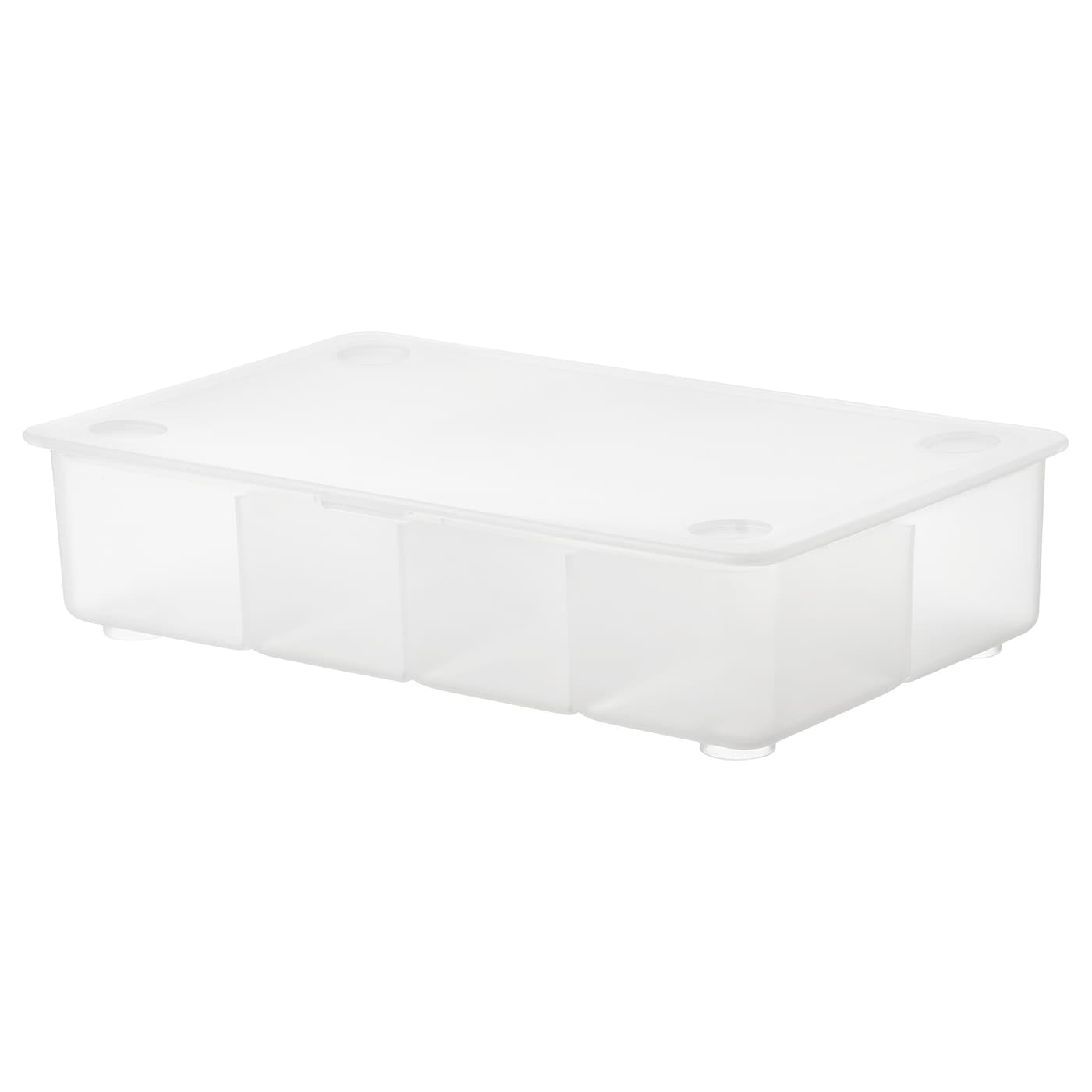 Коробка с крышкой - GLIS IKEA/ ГЛИС ИКЕА,  21х8 см, прозрачный