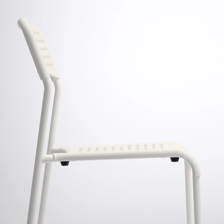 Стол и 2 стула - IKEA MELLTORP/ADDE/МЕЛЬТОРП/АДДЕ ИКЕА, 75х75 см, белый (изображение №6)