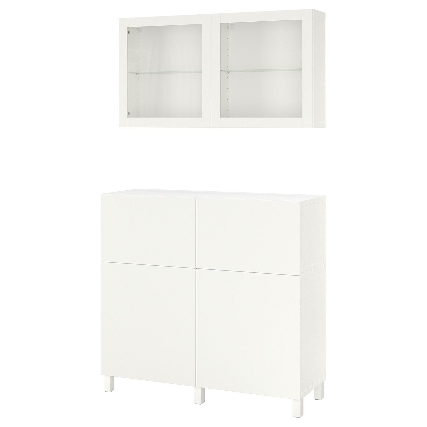 Комбинация для хранения - IKEA BESTÅ/BESTA/ БЕСТА /БЕСТО ИКЕА, 120x42x213 см, белый,