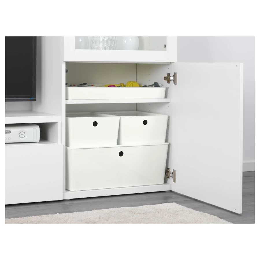 Лоток для столовых приборов - IKEA KUGGIS, 53х36 см, белый, КУГГИС ИКЕА (изображение №7)