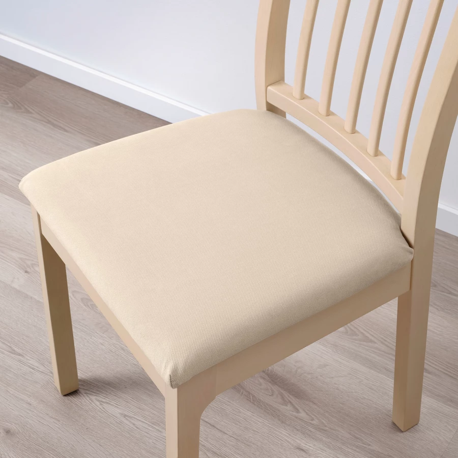 Стул - IKEA EKEDALEN/ЭКЕДАЛЕН ИКЕА, 95х45х51 см, под беленый дуб/бежевый (изображение №5)
