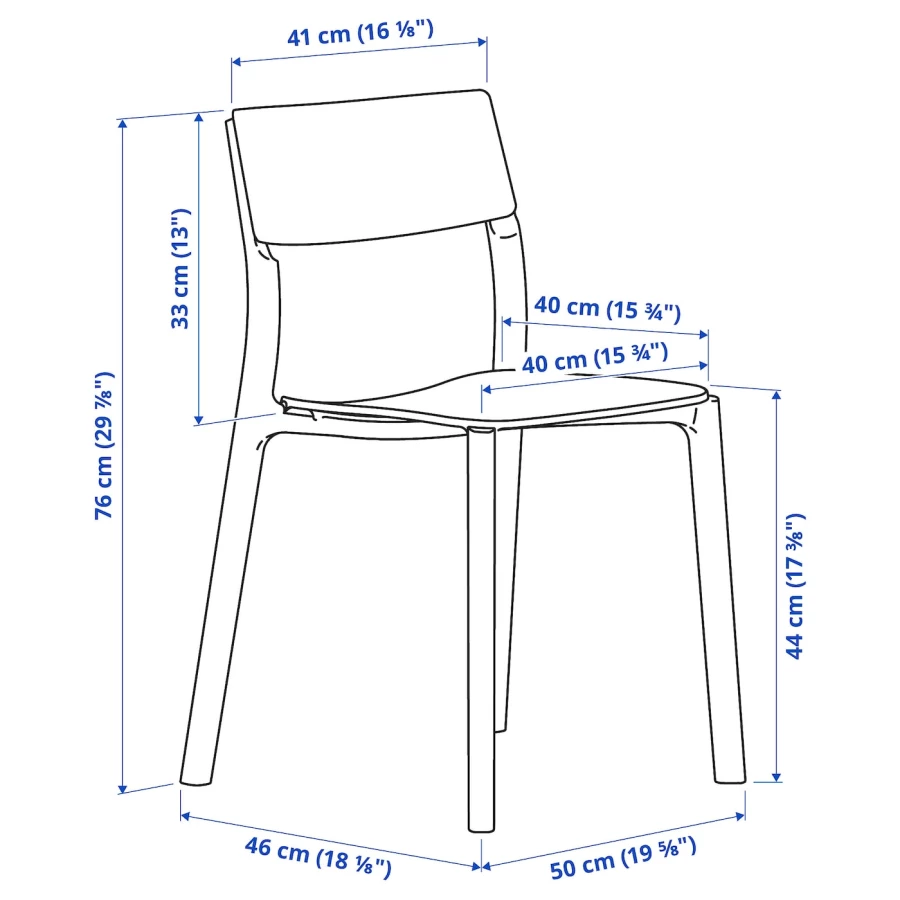 Кухонный стол - MELLTORP/JANINGE IKEA/МЕЛЛЬТОРП / ЙАНИНГЕ  ИКЕА, 125х75х74 см, белый (изображение №7)