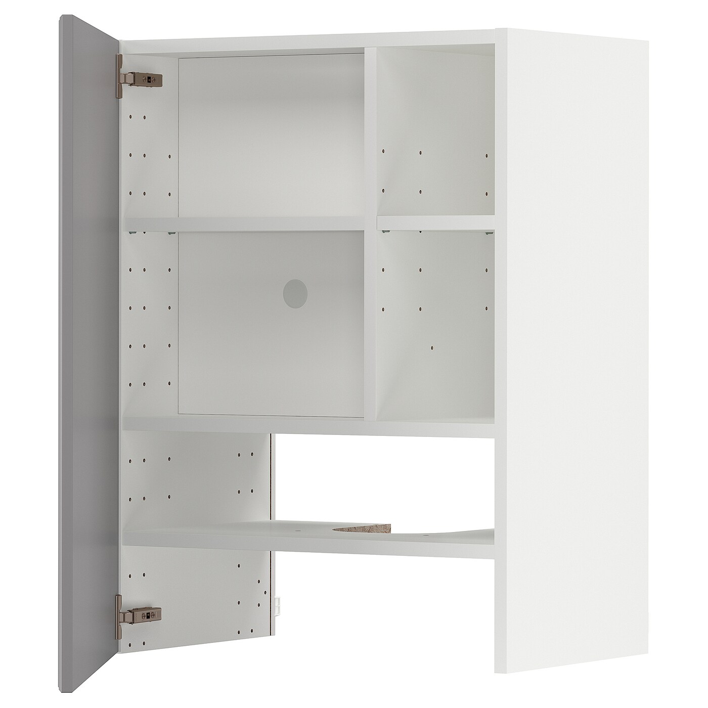 Навесной шкаф - METOD IKEA/ МЕТОД ИКЕА, 80х60 см, белый/серый
