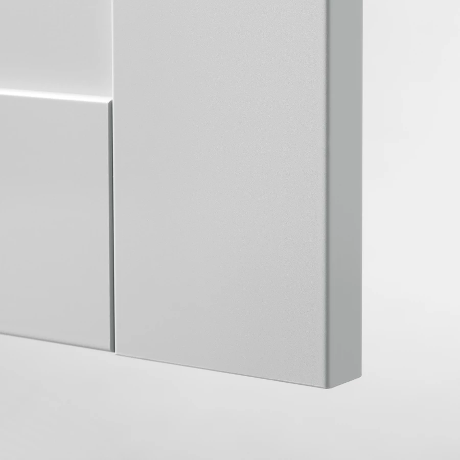 Кухонная комбинация для хранения вещей - KNOXHULT IKEA/ КНОКСХУЛЬТ ИКЕА, 220х61х220 см, бежевый/серый (изображение №10)