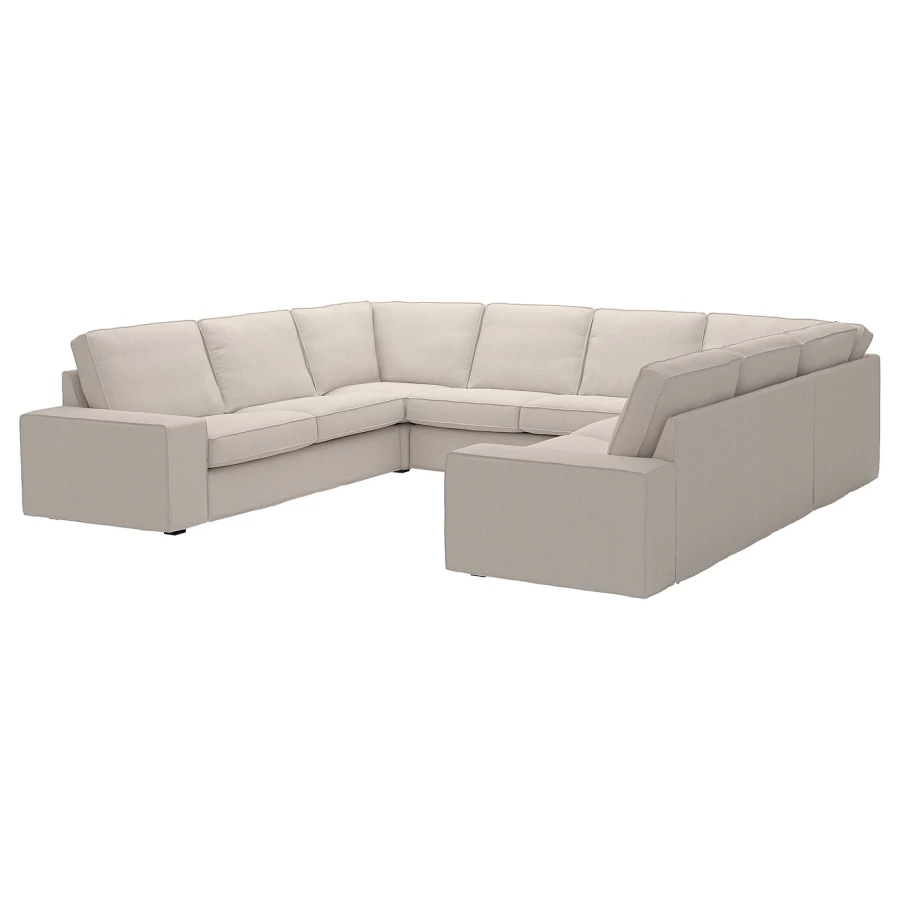 П-образный диван - IKEA KIVIK, 83x257x328см, серый, КИВИК ИКЕА (изображение №1)