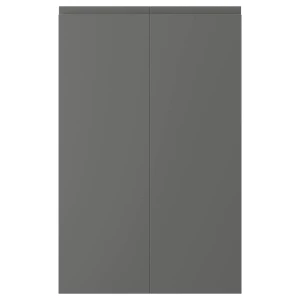 Дверца (правая), 2 шт. - IKEA VOXTORP, 80х25 см, темно-серый, ВОКСТОРП ИКЕА