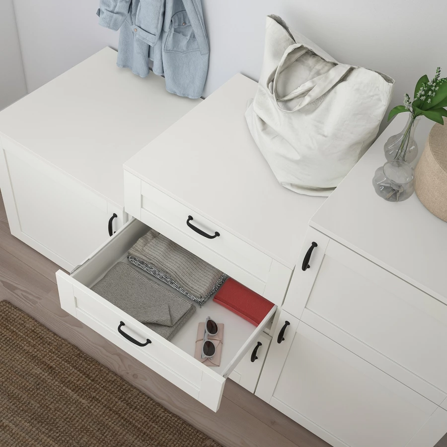 Гардеробные системы - PLATSA/SANNIDAL IKEA/ ПЛАТСА/САННИДАЛЬ ИКЕА,180x57x103 см,  белый (изображение №3)
