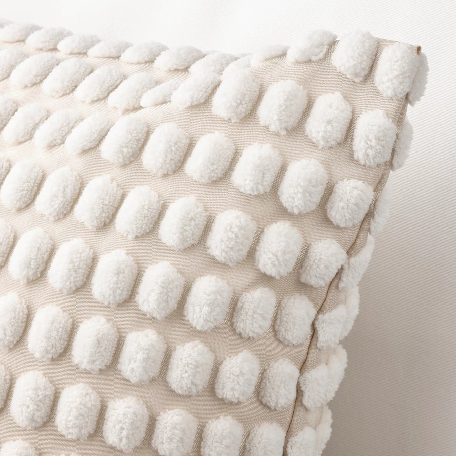 Чехол на подушку - SVARTPOPPEL  IKEA/ СВАРТПОППЕЛ ИКЕА, 50х50 см,  кремовый (изображение №3)