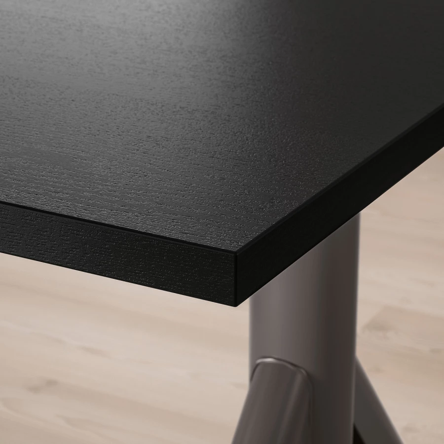 Письменный стол - IKEA IDÅSEN/IDASEN, 120х70х63-127 см, черный/темно-серый, ИДОСЕН ИКЕА (изображение №7)