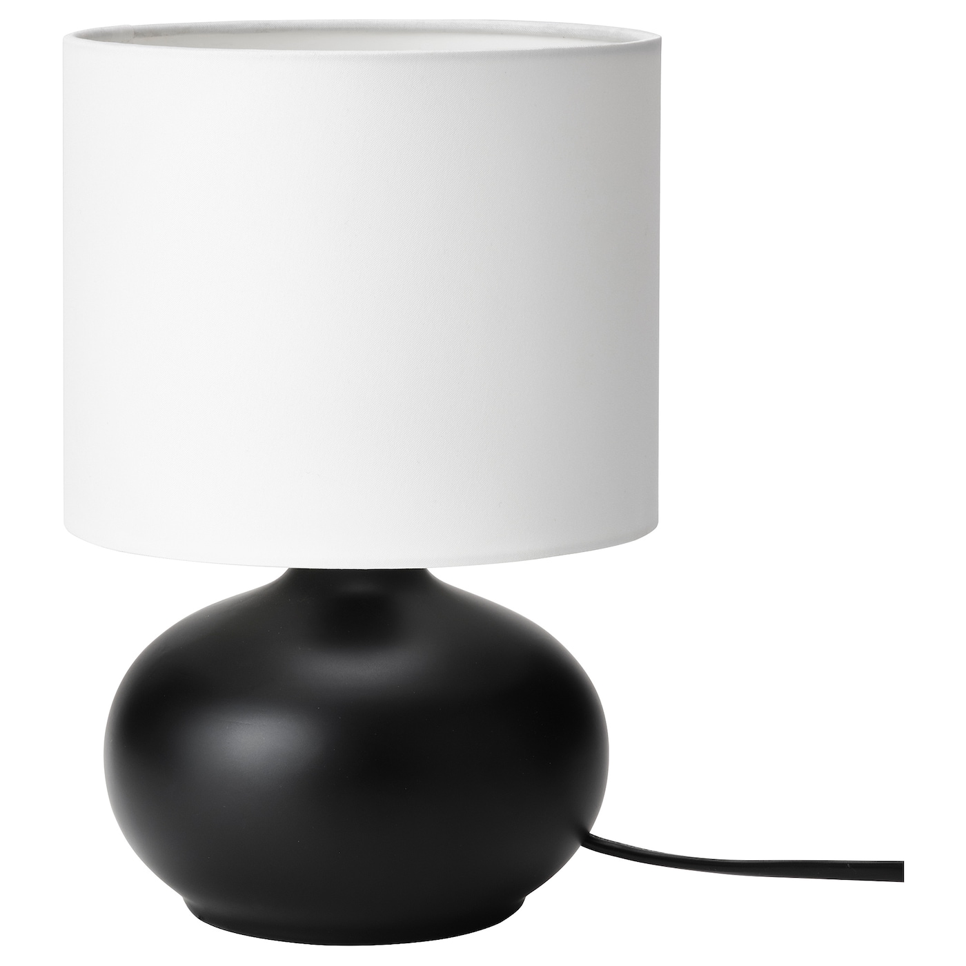 Лампа - TVÄRFOT / TVАRFOT IKEA/ТВАРФОТ ИКЕА, 22 см, белый/черный