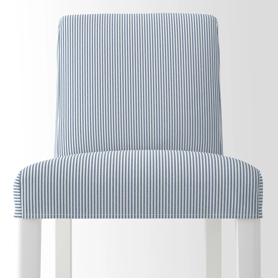 Барный стул со спинкой - BERGMUND IKEA/БЕРГМУНД ИКЕА, 110х45х49 см, голубой (изображение №7)