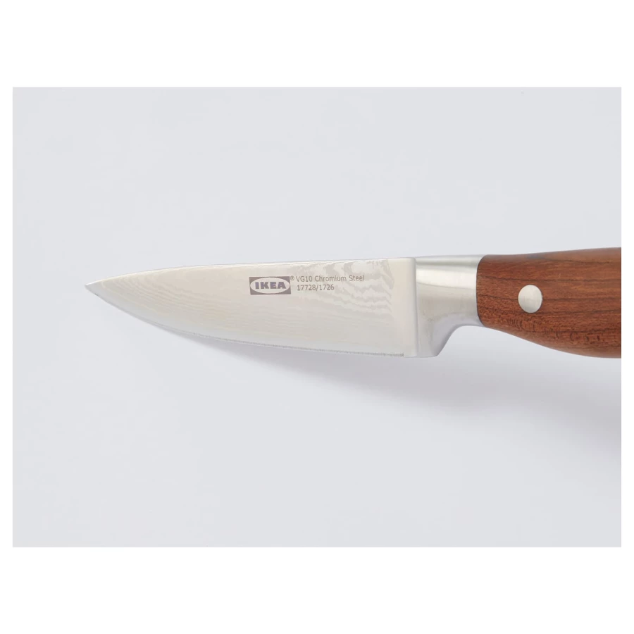 Овощной нож - IKEA BRILJERA, серебристый/коричневый, БРИЛЬЕРА ИКЕА (изображение №3)