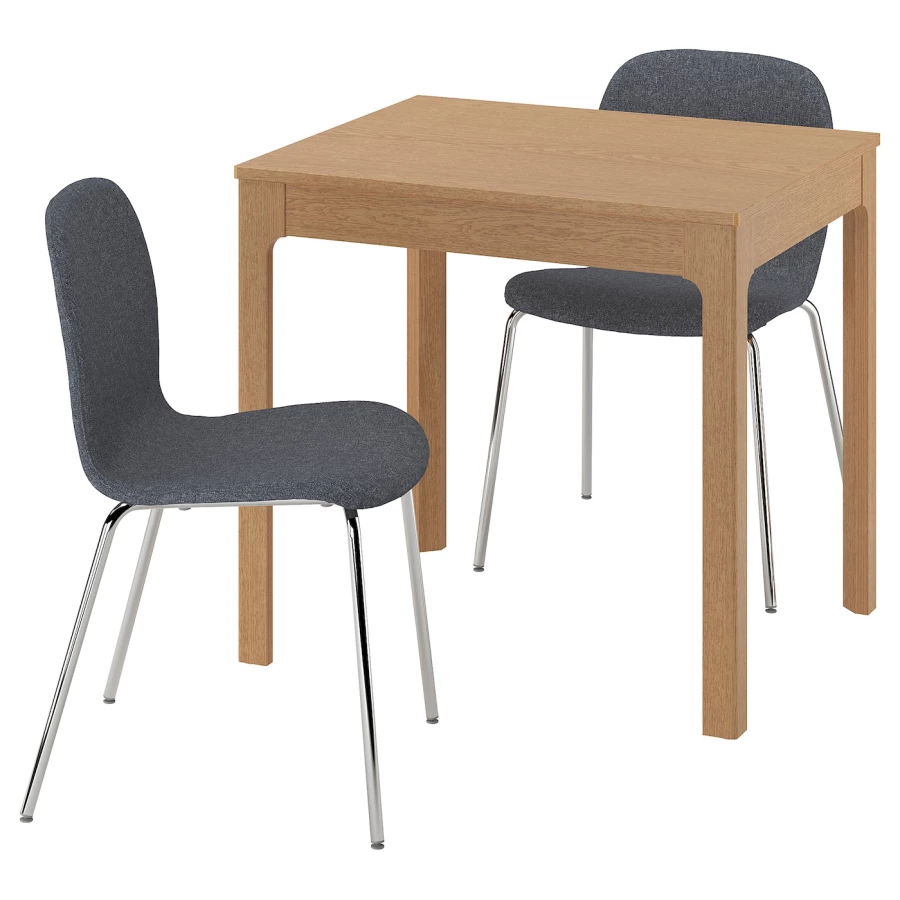 EKEDALEN / KARLPETTER Стол и 2 стула ИКЕА (изображение №1)