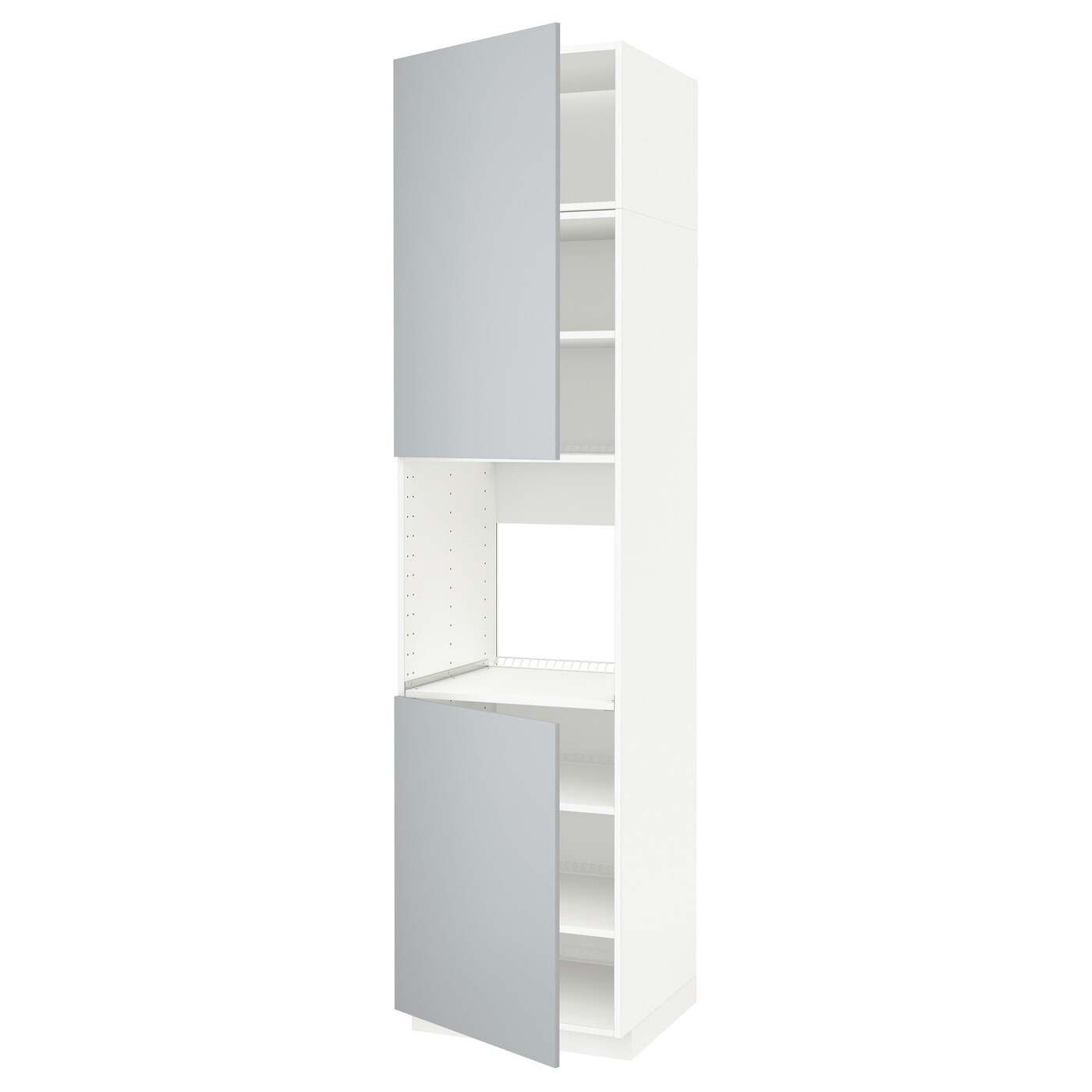 Шкафы-пеналы - METOD IKEA/ МЕТОД ИКЕА, 248х60 см,  белый/серый