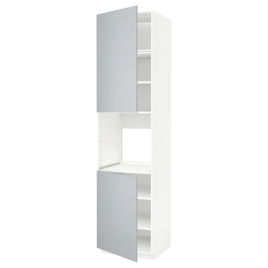 Шкафы-пеналы - METOD IKEA/ МЕТОД ИКЕА, 248х60 см,  белый/серый (изображение №1)