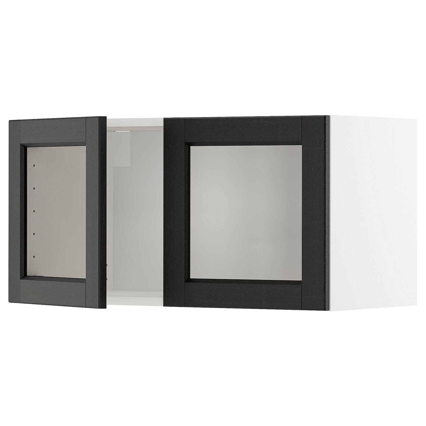 Навесной шкаф - METOD  IKEA/  МЕТОД ИКЕА, 40х80 см, белый/черный
