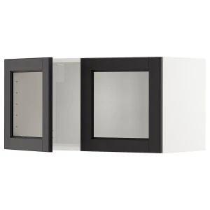 METOD Навесной шкаф/2 стеклянные дверцы ИКЕА