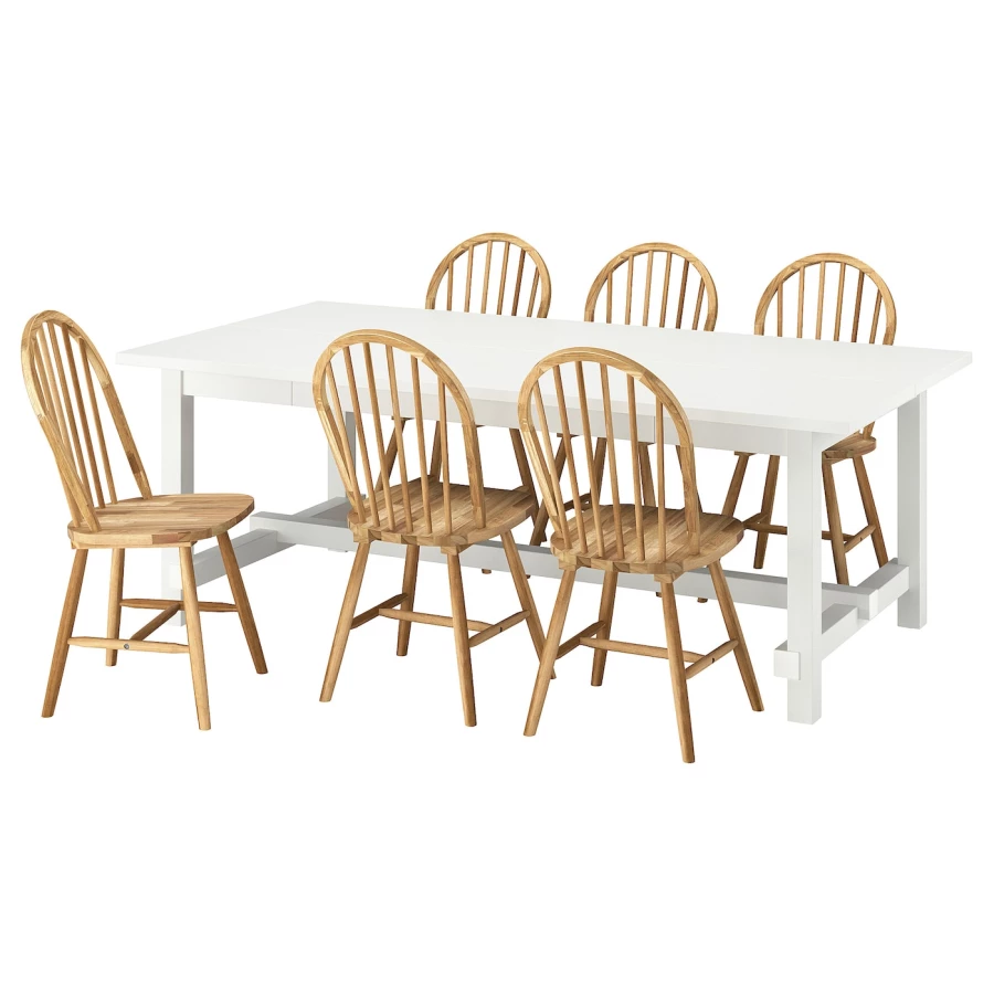 NORDVIKEN / SKOGSTA Стол и 6 стульев ИКЕА (изображение №1)