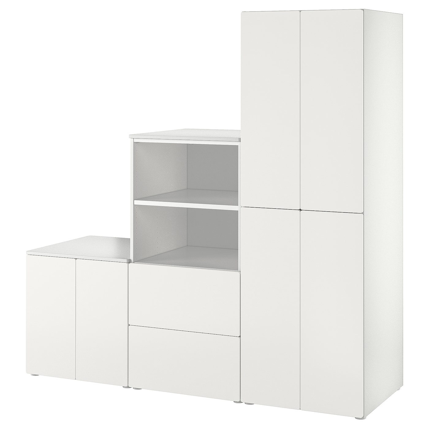 Детская гардеробная комбинация - IKEA PLATSA SMÅSTAD/SMASTAD, 181x57x180см, белый, ПЛАТСА СМОСТАД ИКЕА