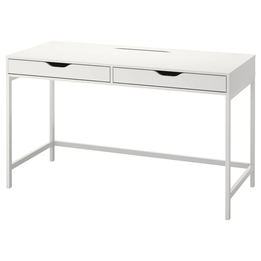 Письменный стол с ящиками - IKEA ALEX, 132x58 см, белый, АЛЕКС ИКЕА (изображение №1)