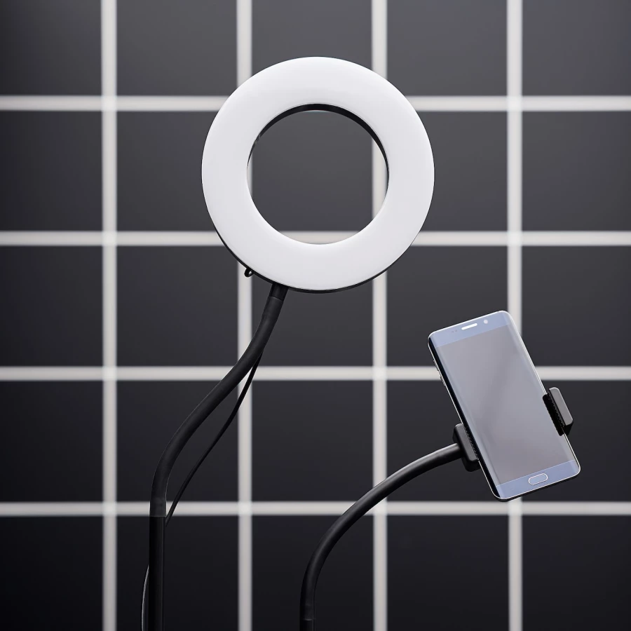 Светодиодный светильник  - LÅNESPELARE / LАNESPELARE IKEA/ ЛОНЕСПЕЛАРЕ ИКЕА,  60x20 см, черный / белый (изображение №3)