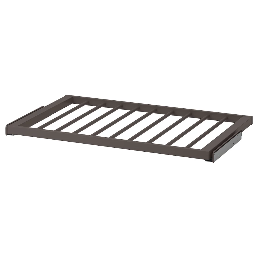 Выдвижная вешалка для брюк - IKEA KOMPLEMENT/КОМПЛИМЕНТ ИКЕА, 100x58 см, темно-серый (изображение №1)