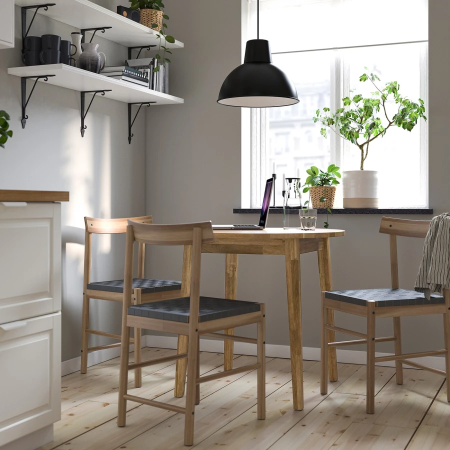 Кухонный стол - NACKANÄS IKEA/ НАККАНАС ИКЕА, 80 см, коричневый (изображение №2)