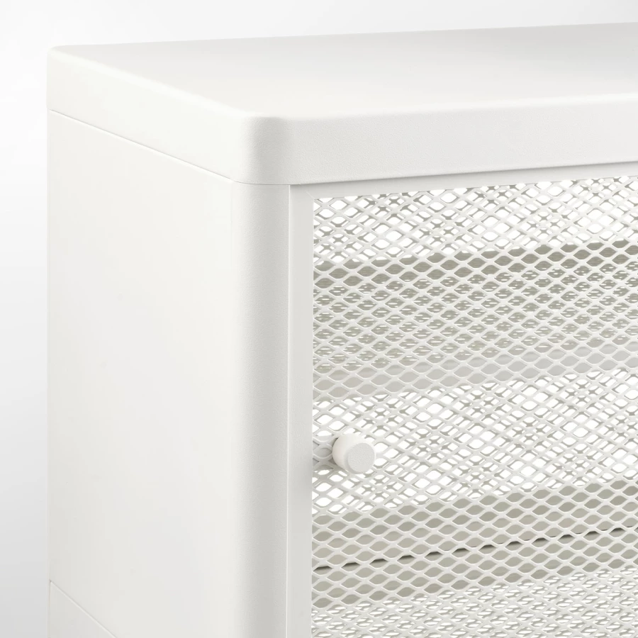 Скамья с ящиком/раздвижными дверцами - IKEA MACKAPÄR/MACKAPAR/МАКАПЭР ИКЕА, 52х37х100 см, белый (изображение №5)