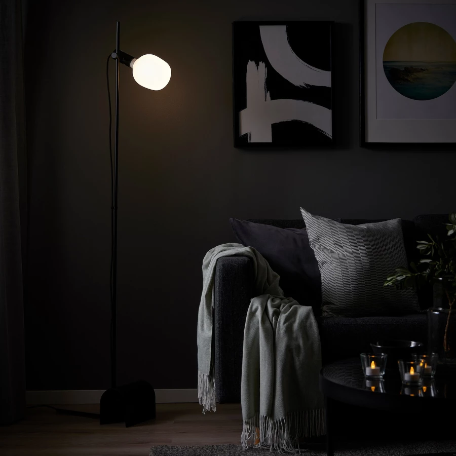 Напольные светильники - HÅRSLINGA / TRÅDFRI /HАRSLINGA/TRАDFRI IKEA/ ХАРСЛИНГА/ ТРОДФРИ ИКЕА, черный (изображение №4)