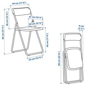 Второе фото. VIHALS / VIHALS Стол и 2 складных стула ИКЕА
