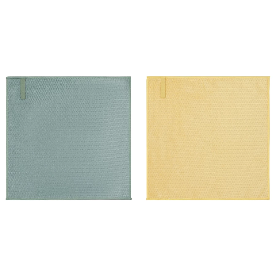 Ткань из микрофибры - IKEA PEPPRIG, зеленый/желтый, ПЕППРИГ ИКЕА (изображение №1)