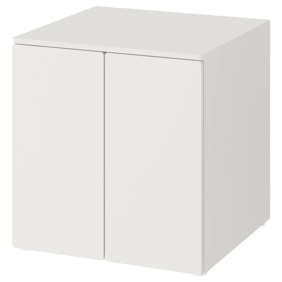 Шкаф детский - IKEA PLATSA/SMÅSTAD/SMASTAD, 60x55x63 см, белый, ИКЕА (изображение №1)