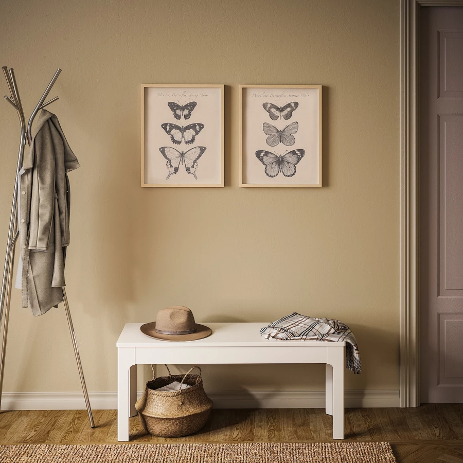 Постер, 2 шт. - IKEA BILD, 40х50 см, «Бабочки», БИЛЬД ИКЕА (изображение №2)