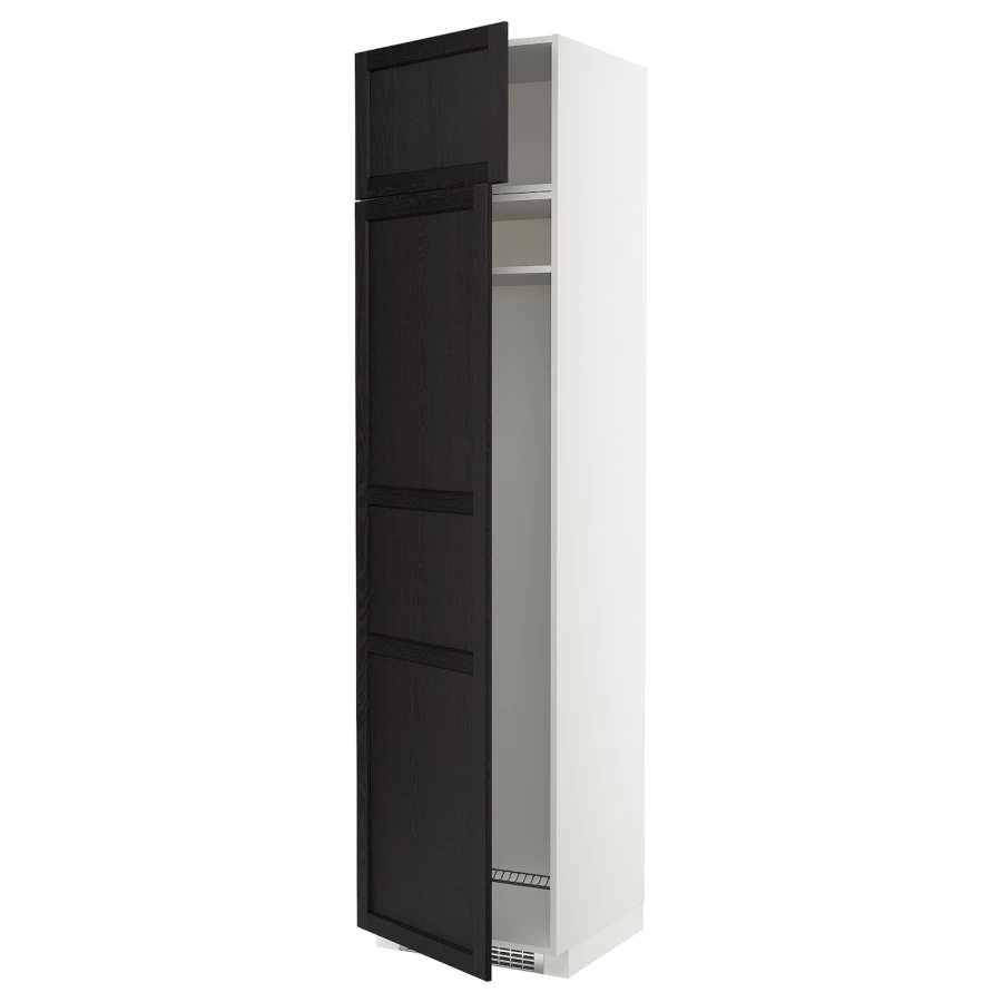 Шкаф - METOD IKEA/ МЕТОД  ИКЕА, 248х60 см, белый/черный (изображение №1)