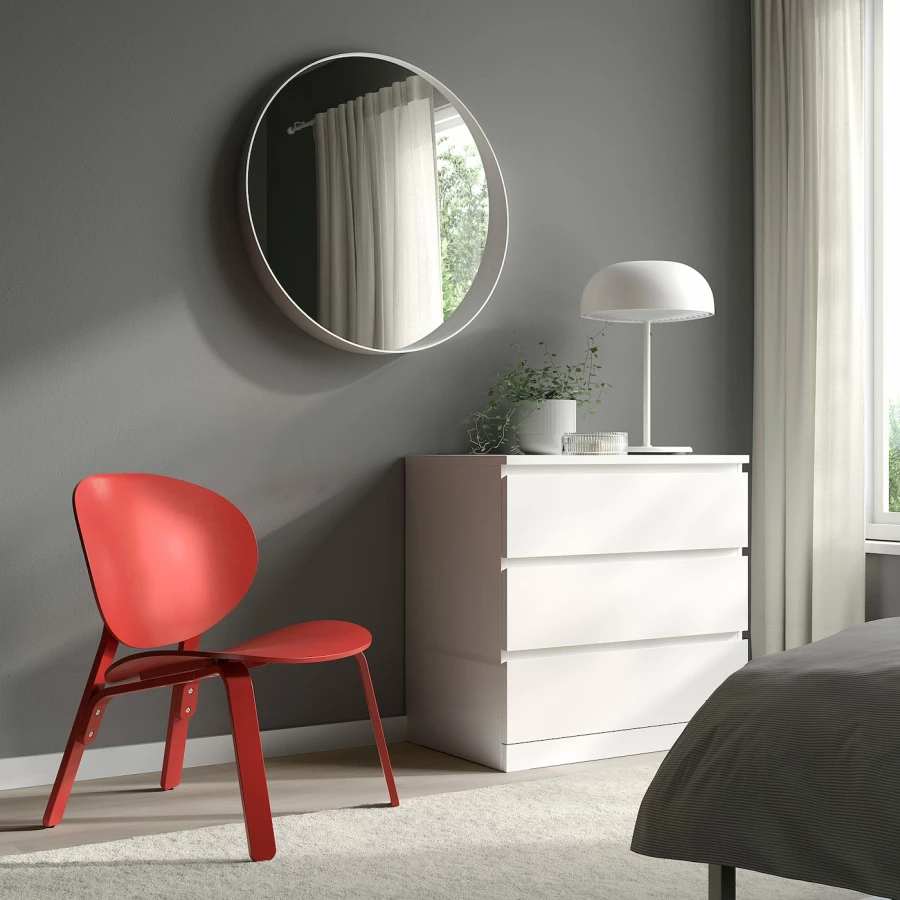 Деревянный стул - FRÖSET IKEA/ФРЕСЕТ ИКЕА, 57х59х74 см, красный (изображение №3)