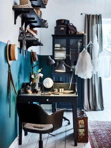 Второе фото. Зеркало - IKEA LASSBYN/ЛАССБЮН ИКЕА, 17 см, золотистый