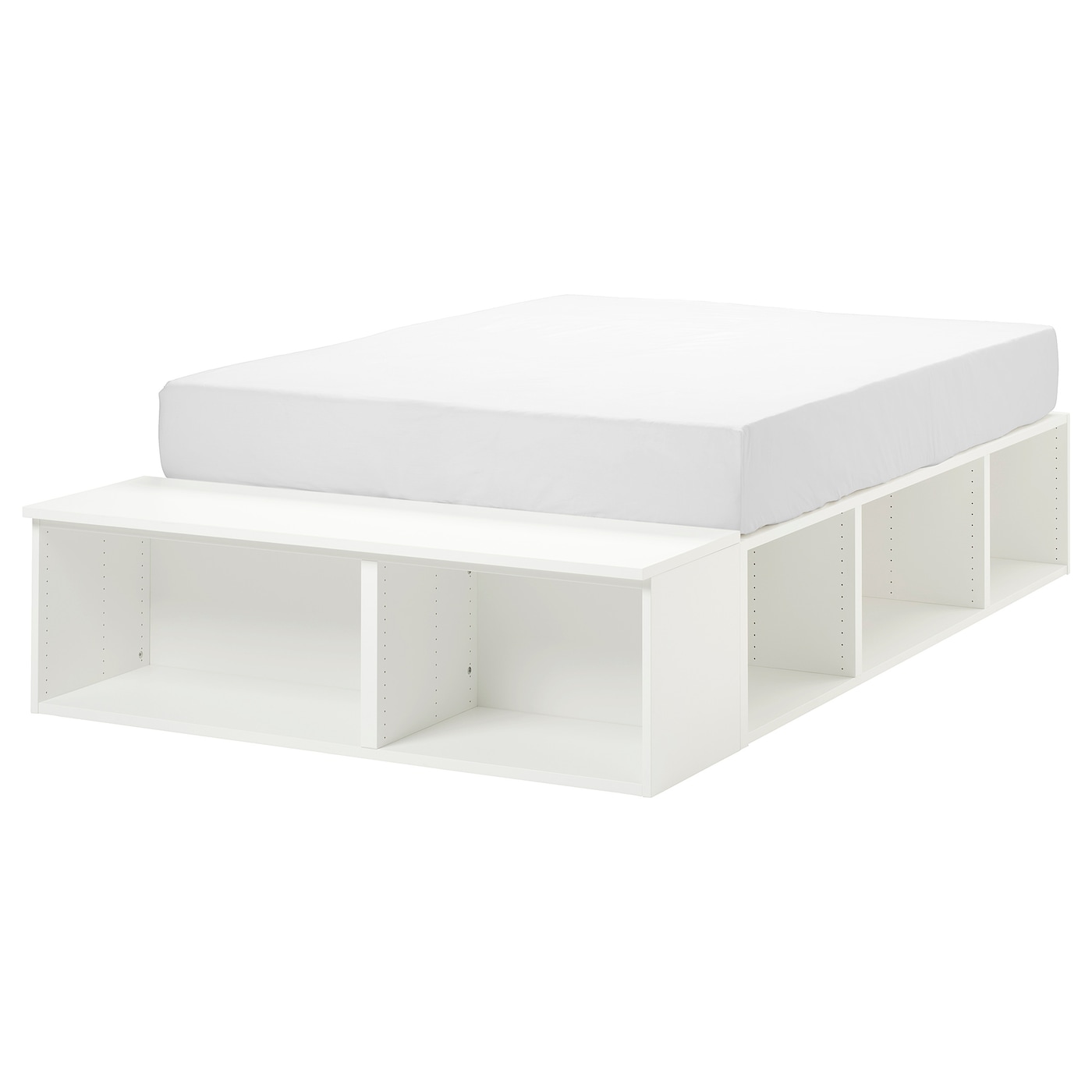 Каркас кровати со шкафами - IKEA PLATSA, 200х140 см, белый, ПЛАТСА ИКЕА