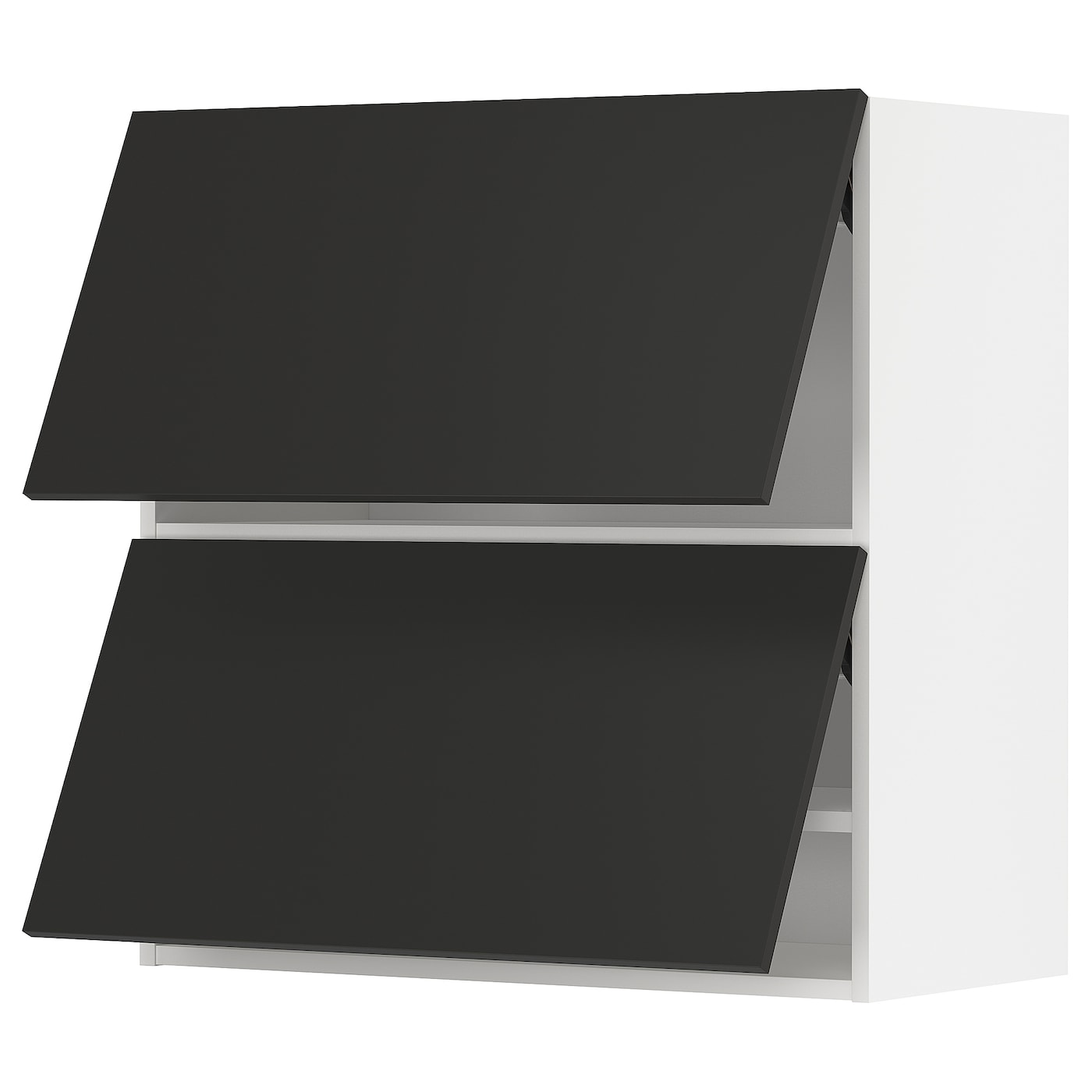 Навесной шкаф - METOD IKEA/ МЕТОД ИКЕА, 80х80 см, белый/черный
