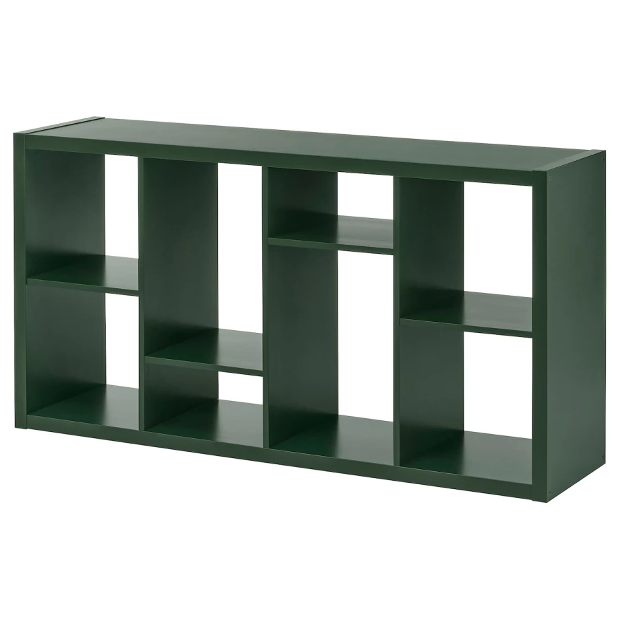 Книжный шкаф - KALLAX IKEA/ КАЛЛАХ ИКЕА,  147х77 см,  зеленый (изображение №1)