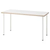 Письменный стол - IKEA LAGKAPTEN/ADILS, 140х60 см, белый антрацит, ЛАГКАПТЕН/АДИЛЬС ИКЕА