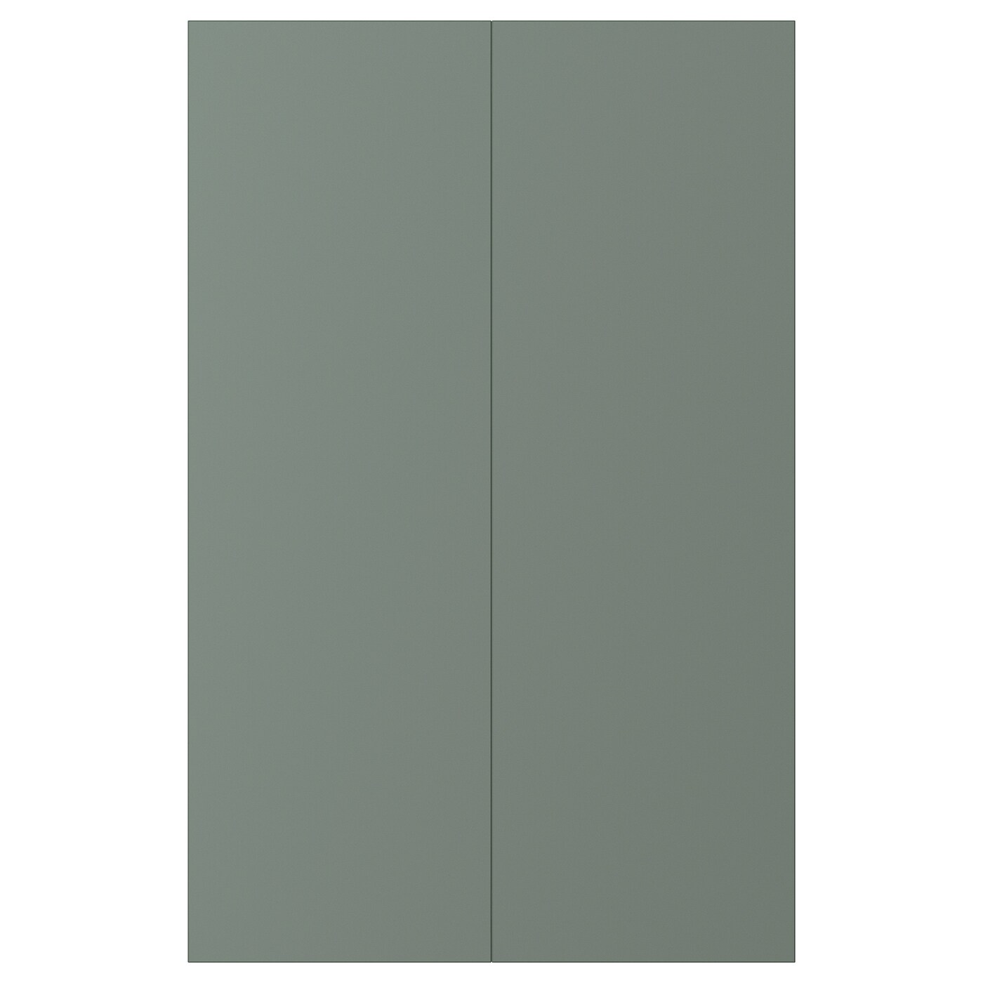 Фронтальная панель для ящика, 2 шт. - IKEA BODARP, 80х25 см, серо-зеленый, БОДАРП ИКЕА