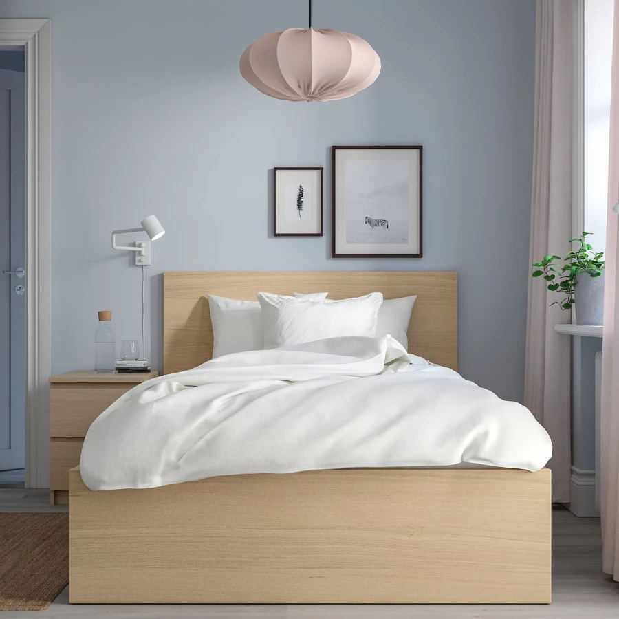 Каркас кровати - IKEA MALM, 200х120 см, бежевый, МАЛЬМ ИКЕА (изображение №2)