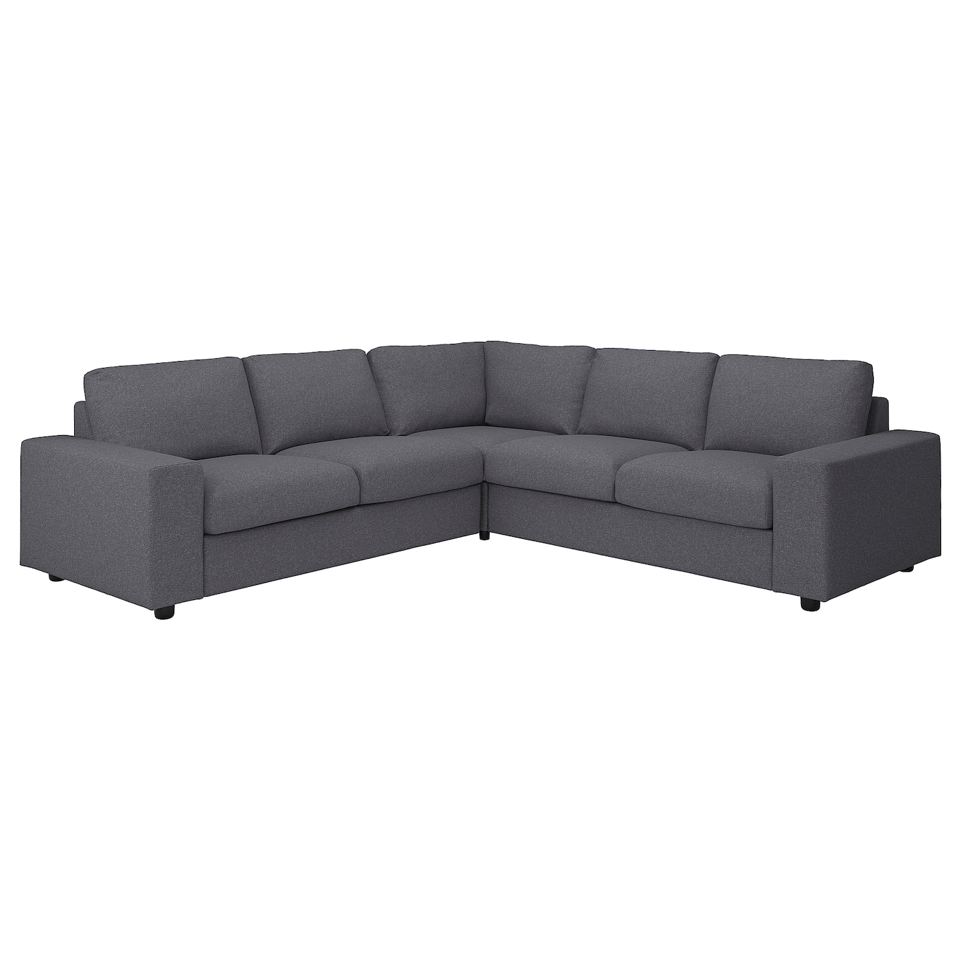 Чехол на угловой диван - IKEA VIMLE/ВИМЛЕ ИКЕА, 140х53 см  , серый