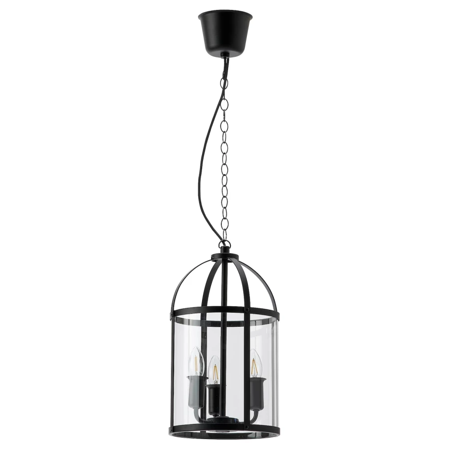 Подвесной светильник - GALJON IKEA/ ГАЛЬОН ИКЕА, 39 см, черный (изображение №1)