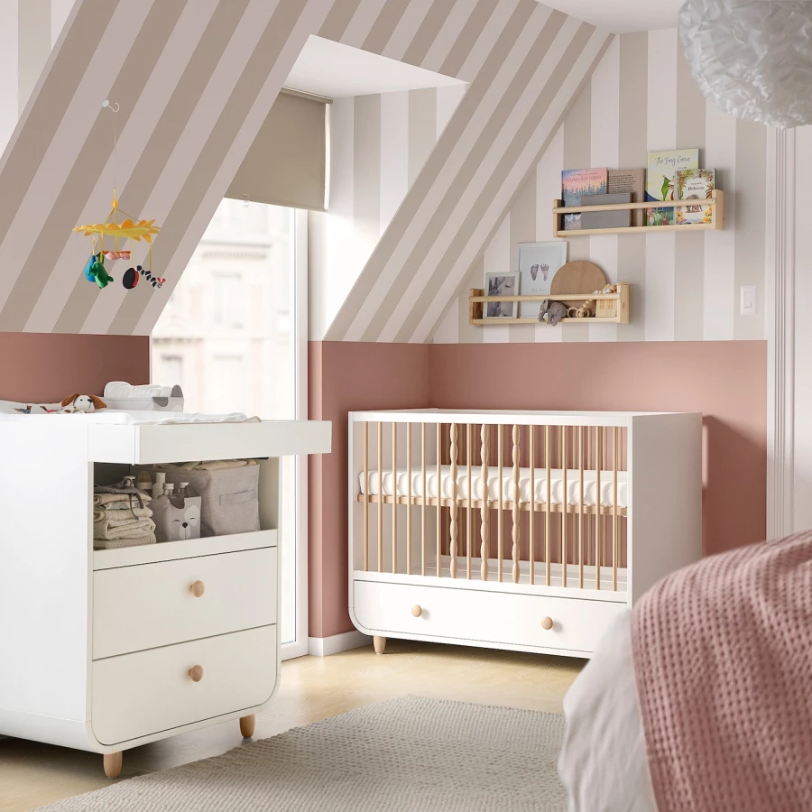 Комплект детской мебели из 2 предметов - IKEA MYLLRA, 130x60см, белый, МИЛЛРА ИКЕА (изображение №2)