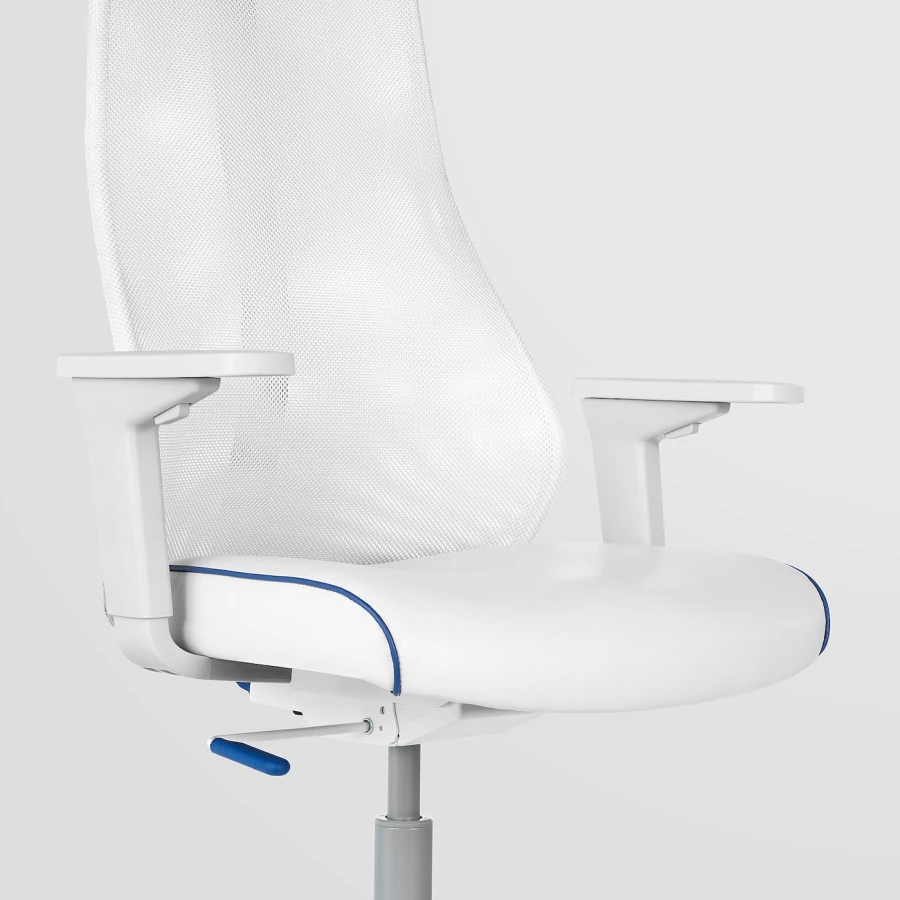 Стол и стул - IKEA BEKANT / MATCHSPEL, 120х80 см, белый/синий, БЕКАНТ/МАТЧСПЕЛ ИКЕА (изображение №6)