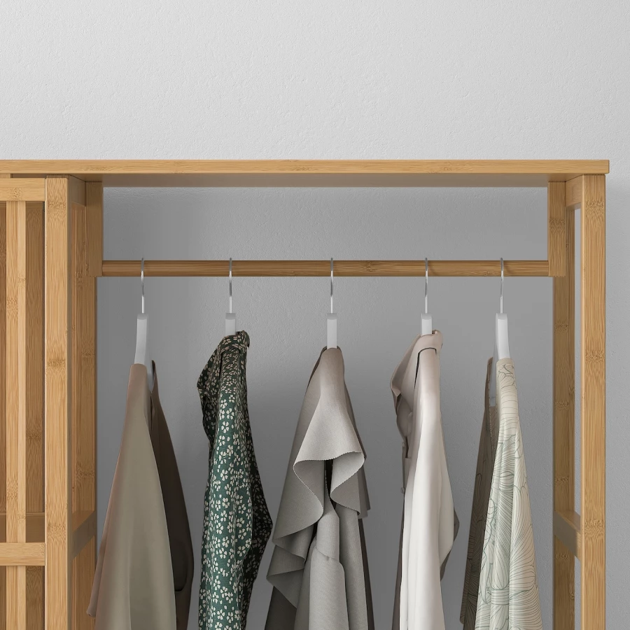 Ящик для одежды - NORDKISA IKEA/НОРДКИСА ИКЕА, 47х120х186 см, свело-коричневый (изображение №7)