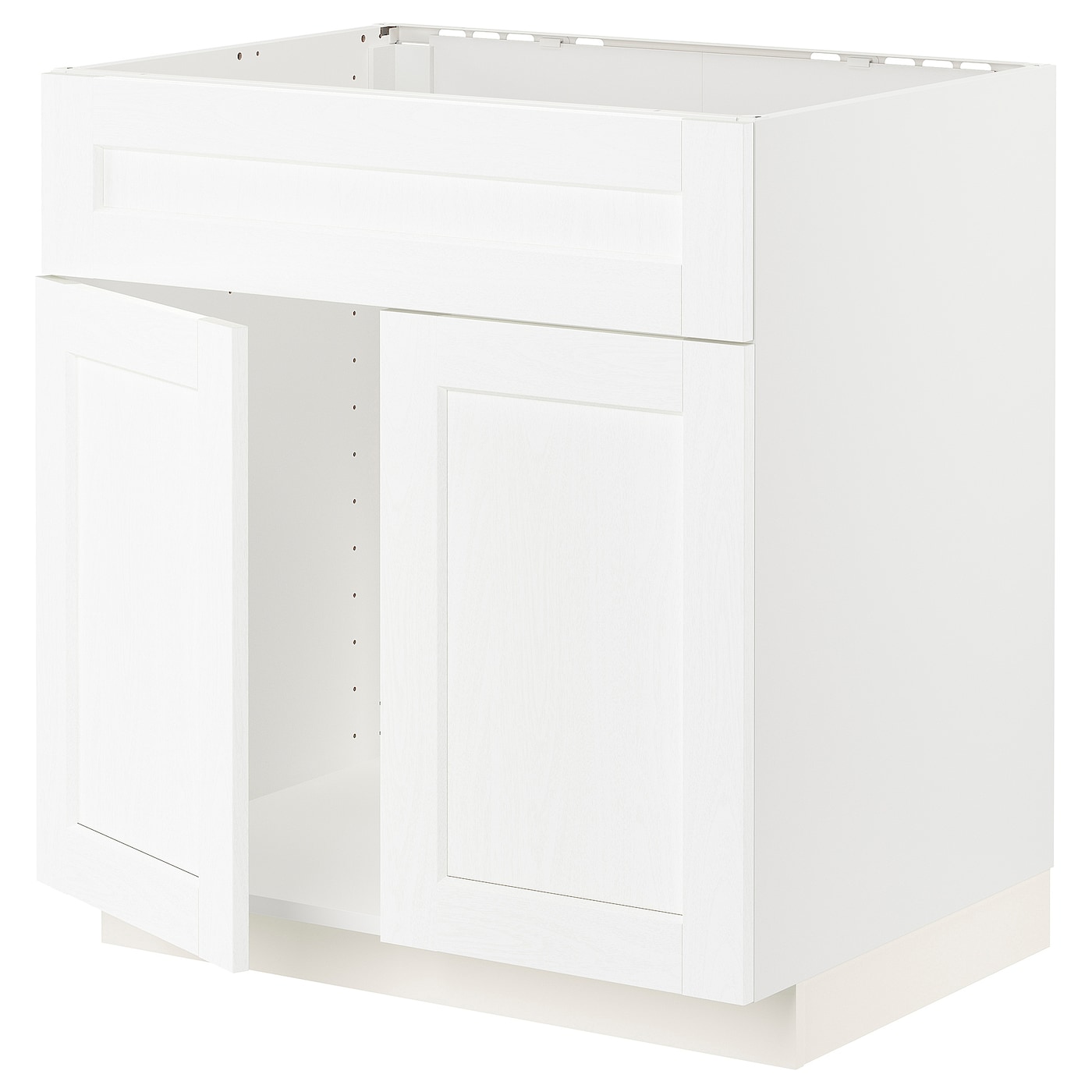Напольный кухонный шкаф  - IKEA METOD, 88x62x80см, белый, МЕТОД ИКЕА