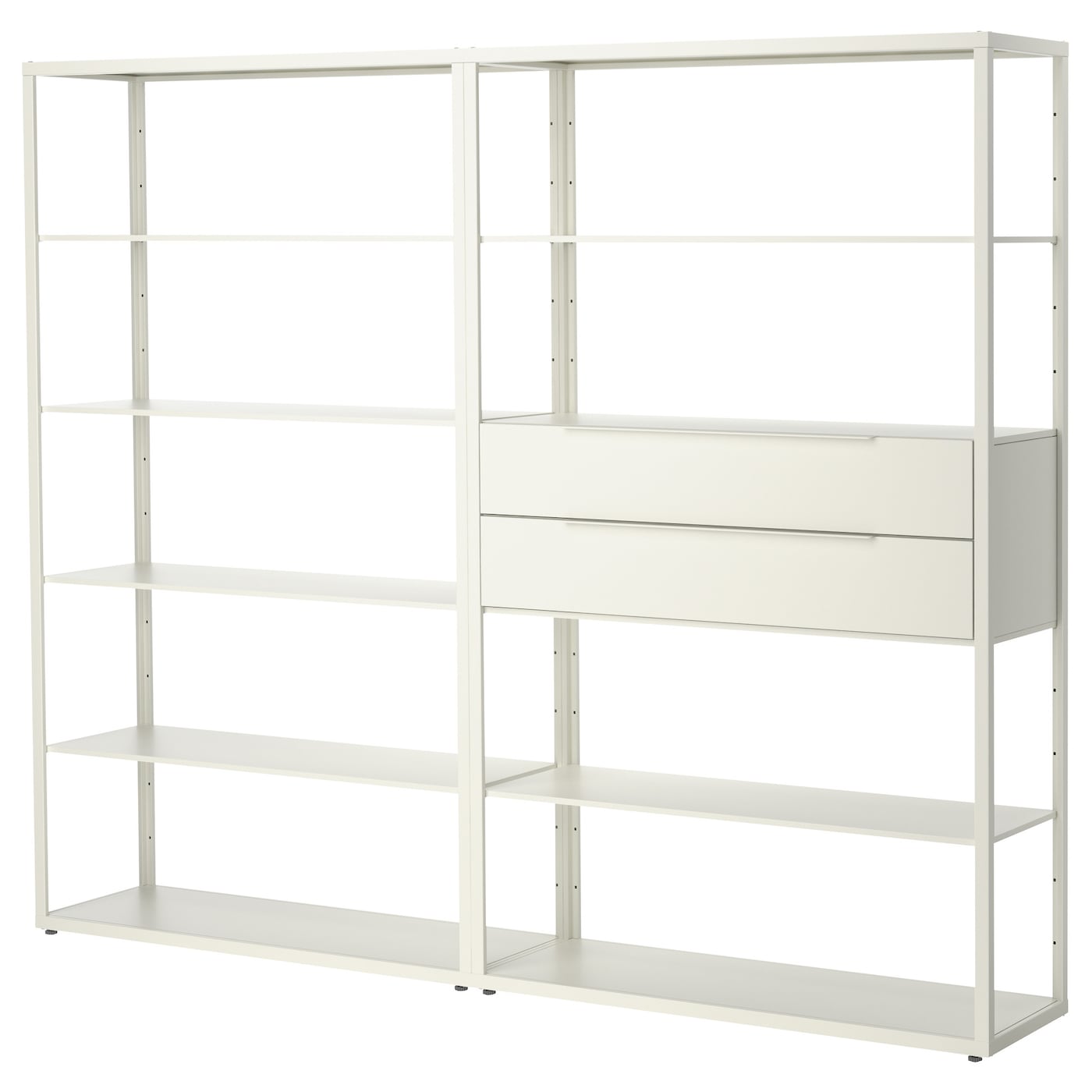 Книжный шкаф - FJÄLKINGE / FJАLKINGE  IKEA/ ФЬЕЛЬКИНГЕ  ИКЕА,   236х193 см,  белый